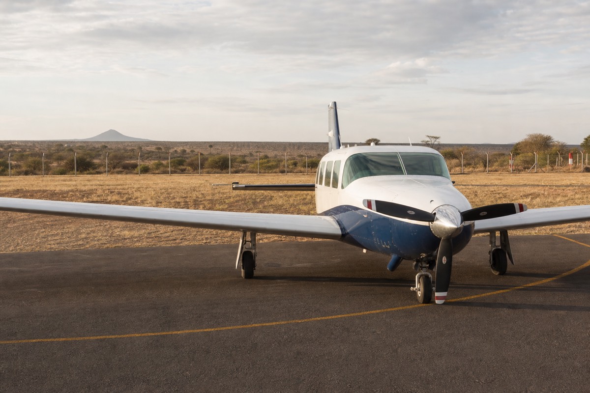 A light charter aircraft near Nairobi
