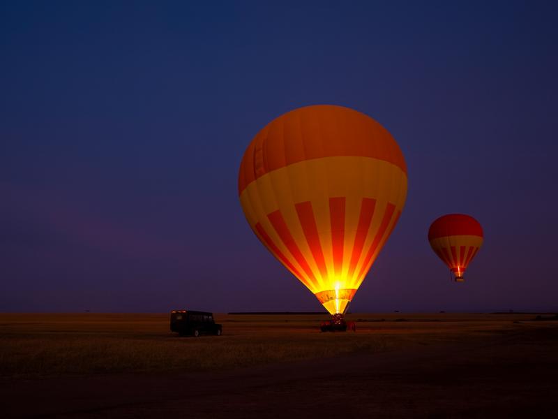 Hot Air Balloon Flight in Maasai Mara with Champagne Breakfast photo